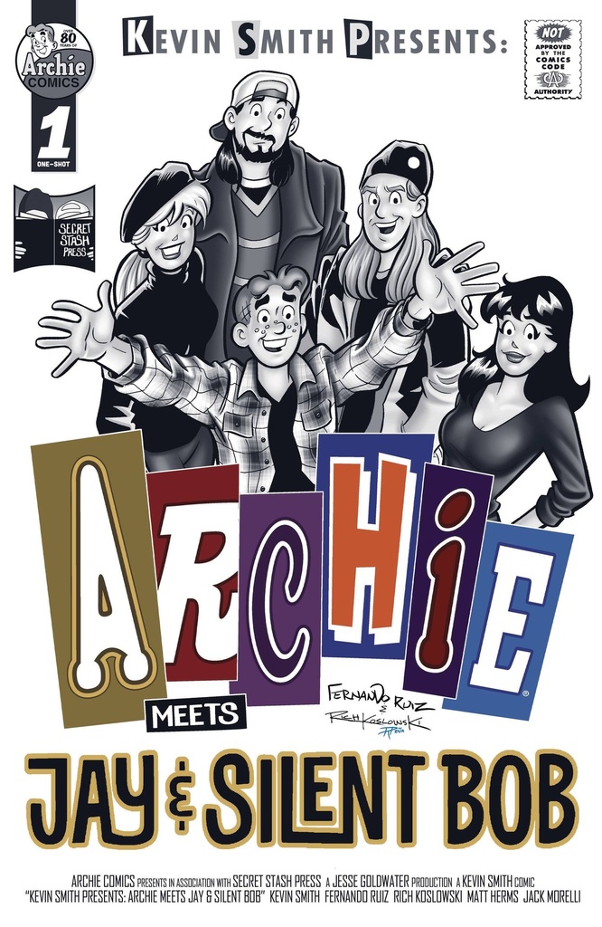 Kevin Smith Presents... Archie Meets Jay and Silent Bob #1 (Cover B Fernando Ruiz & Rich Koslowski Greyscale Variant)
