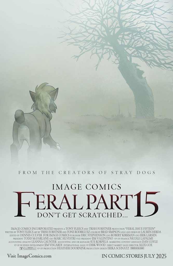 Feral #15 (Cover B Trish Forstner, Tony Fleecs & Allen Passalaqua)