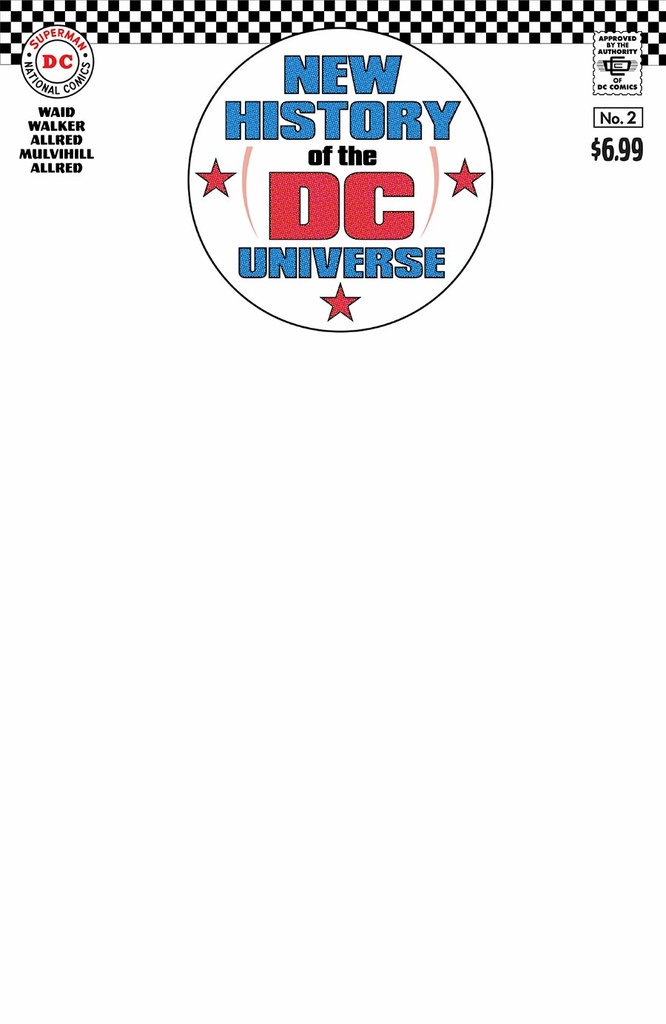 New History of the DC Universe #2 of 4 (Cover F Blank Card Stock Variant)