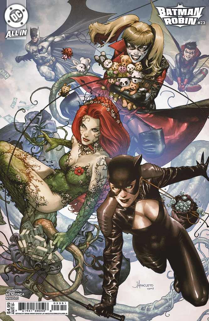 Batman and Robin #23 (Cover D Jay Anacleto Gotham City Sirens Card Stock Cover Variant)