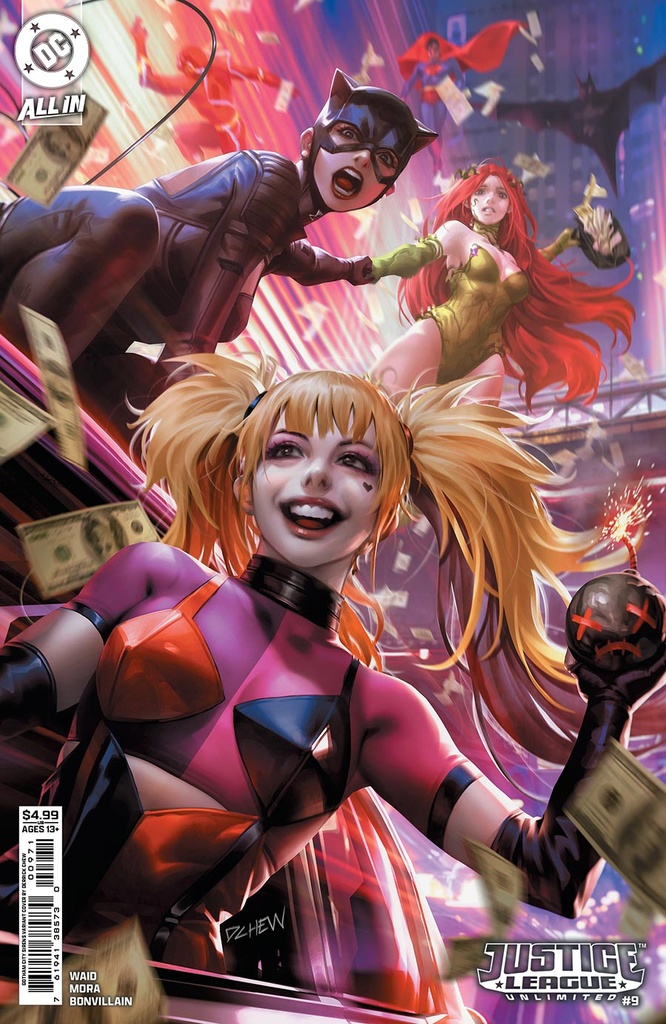 Justice League Unlimited #9 (Cover E Derrick Chew Gotham City Sirens Card Stock Variant)