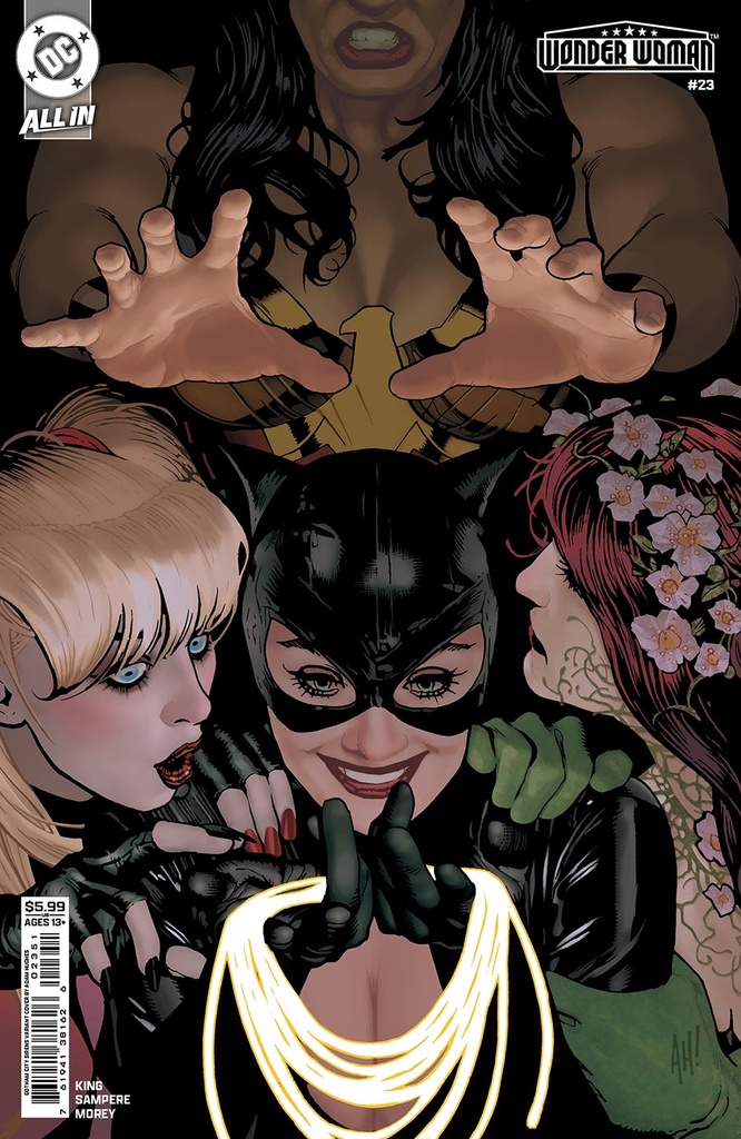 Wonder Woman #23 (Cover D Adam Hughes Gotham City Sirens Card Stock Variant)