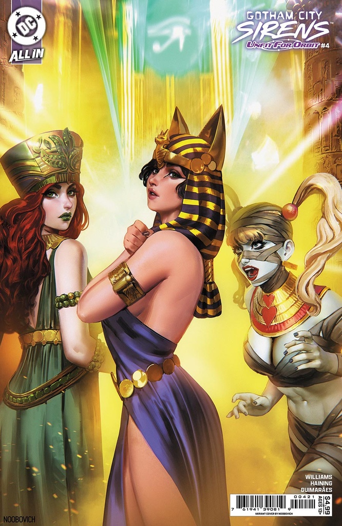 Gotham City Sirens: Unfit for Orbit #4 of 5 (Cover B Noobovich Card Stock Variant)