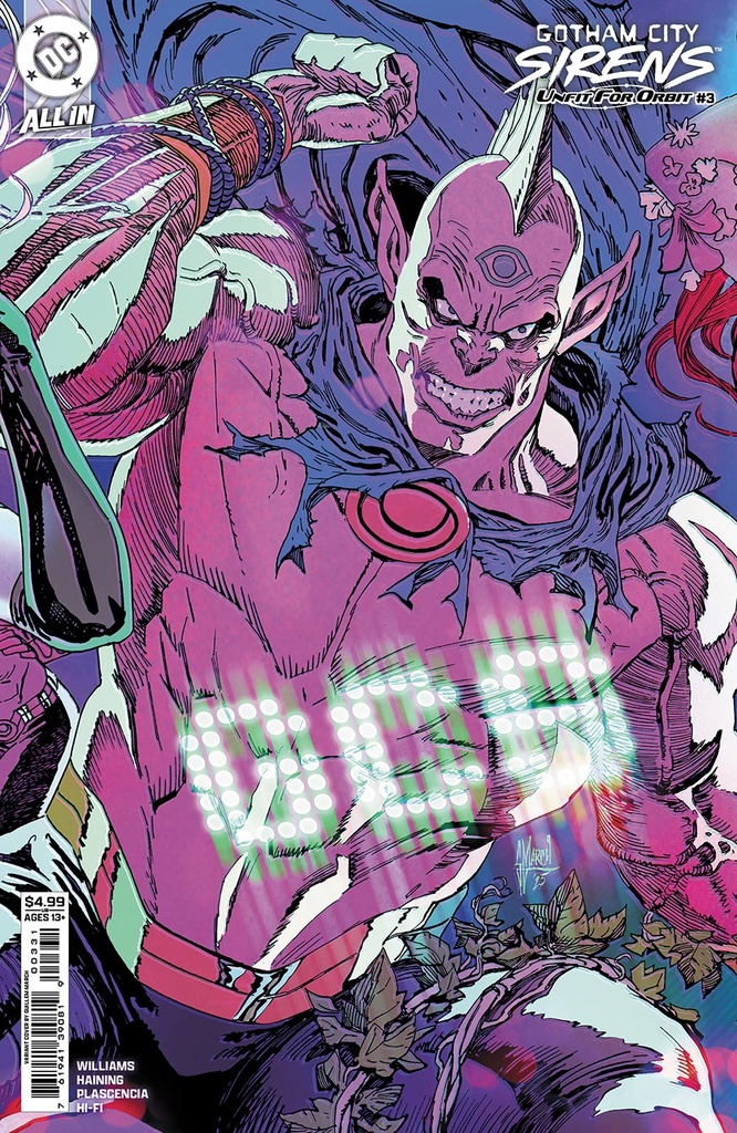 Gotham City Sirens: Unfit for Orbit #3 of 5 (Cover C Guillem March Connecting Card Stock Variant)