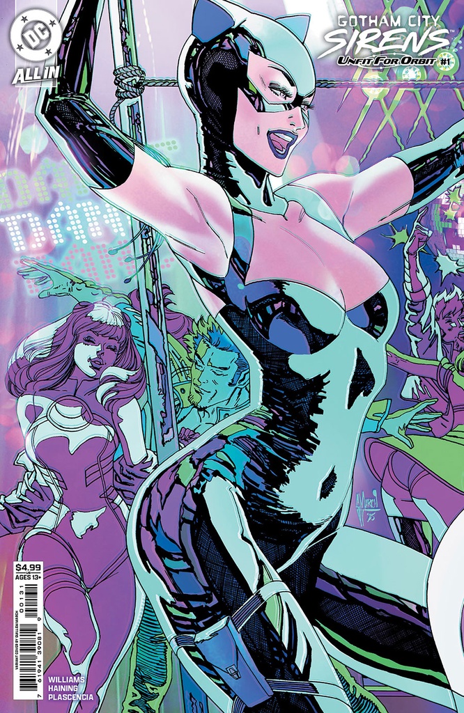 Gotham City Sirens: Unfit for Orbit #1 of 5 (Cover D Guillem March Connecting Card Stock Variant)