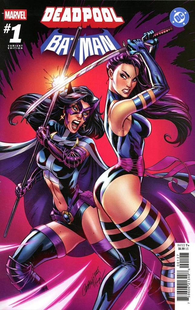 Marvel/DC: Deadpool/Batman #1 (J Scott Campbell Psylocke & Huntress Variant)