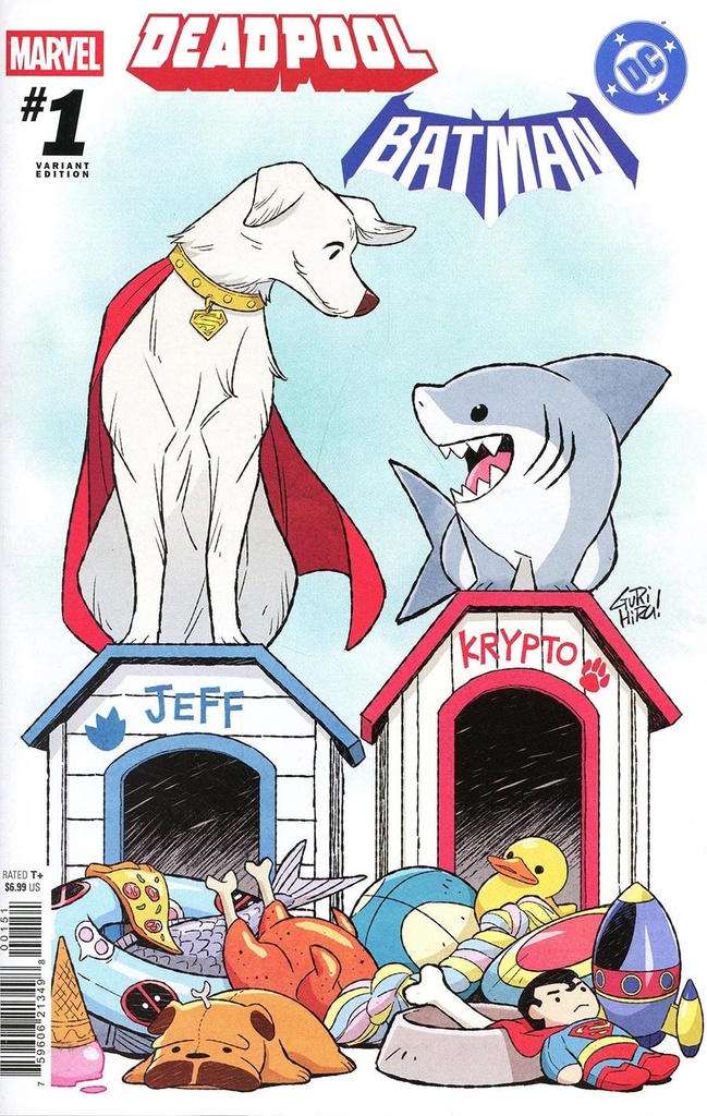 Marvel/DC: Deadpool/Batman #1 (Gurihiru Jeff The Land Shark & Krypto Variant)