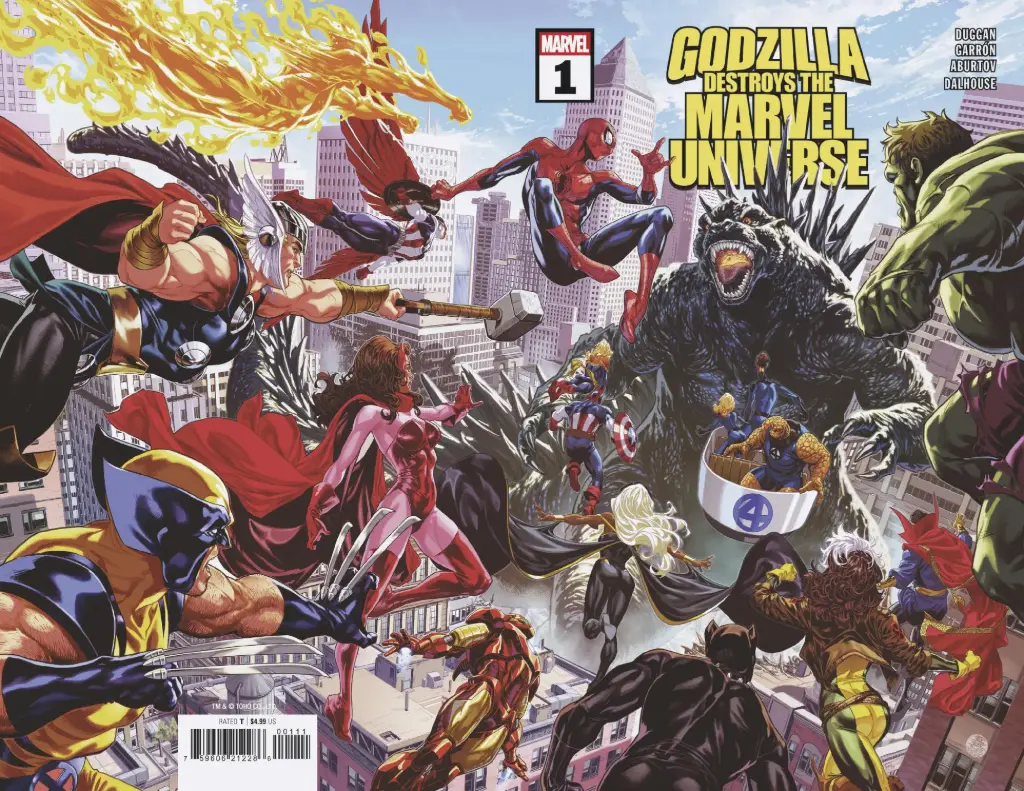 Godzilla Destroys the Marvel Universe #1