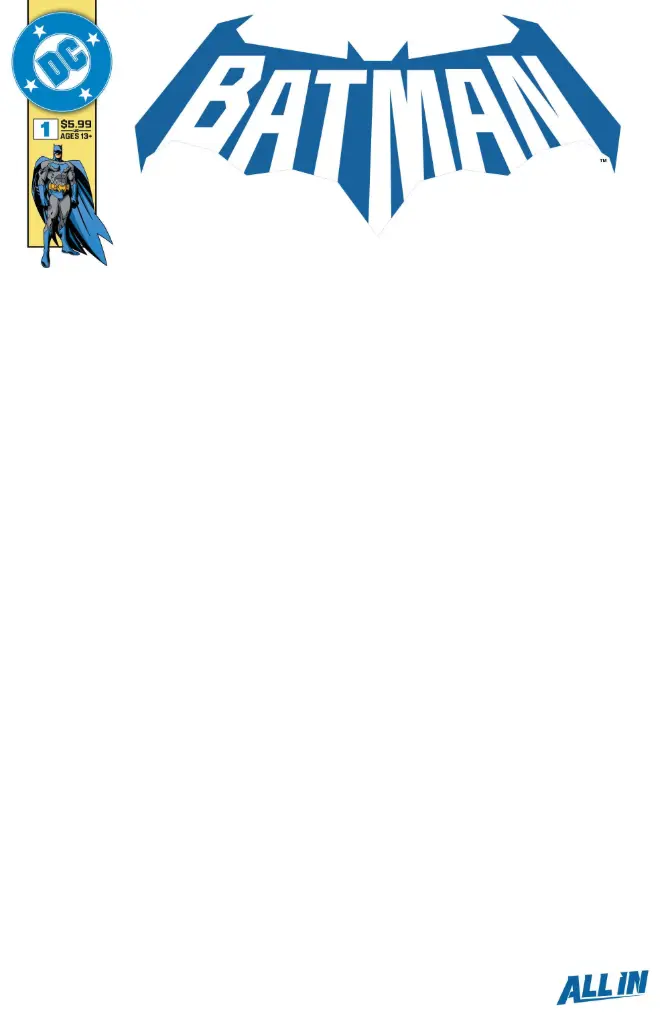 Batman #1 (Cover K Blank Card Stock Variant)