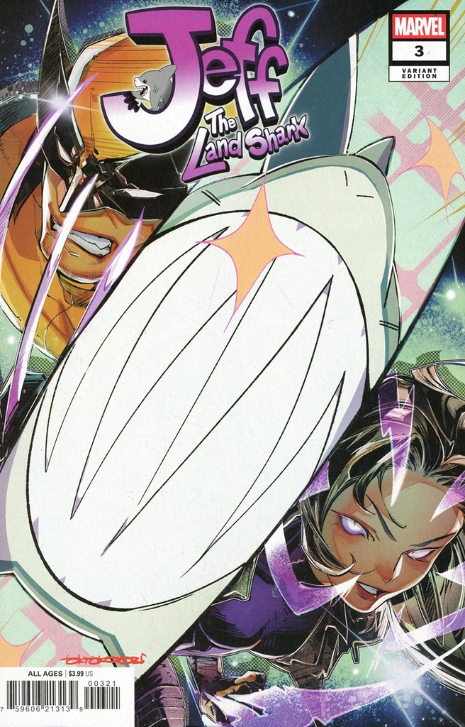 Jeff the Land Shark #3 (tokitokoro Variant)