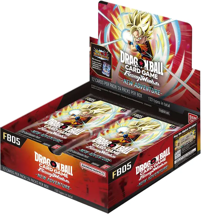 Dragon Ball Super CG: Fusion World 05 - New Adventure Booster Box (FB05, 24 Packs)