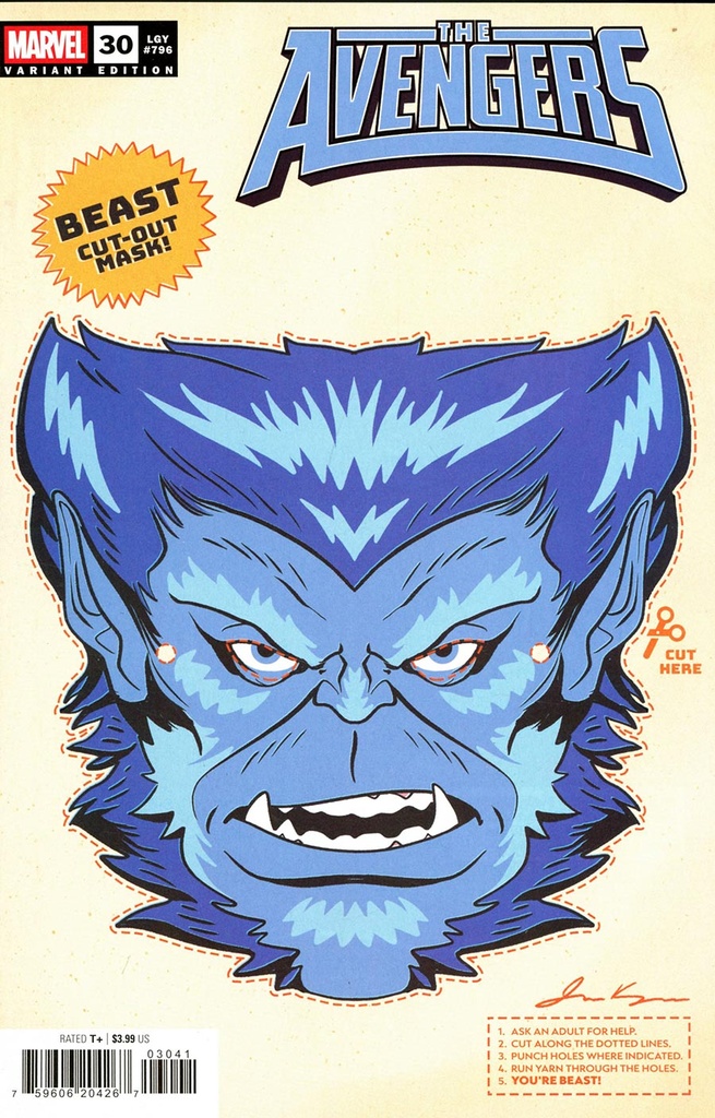 Avengers #30 (Retro Halloween Mask Variant)