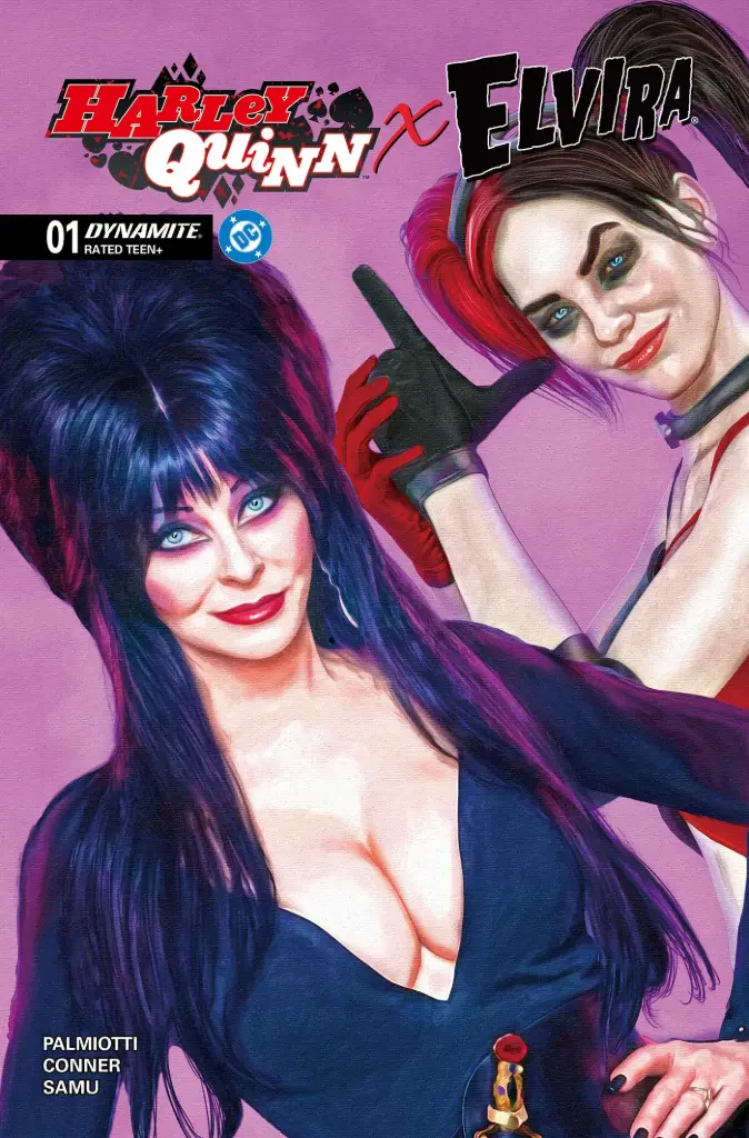 Harley Quinn X Elvira #1 (1:10 Mark Spears Pink Variant)