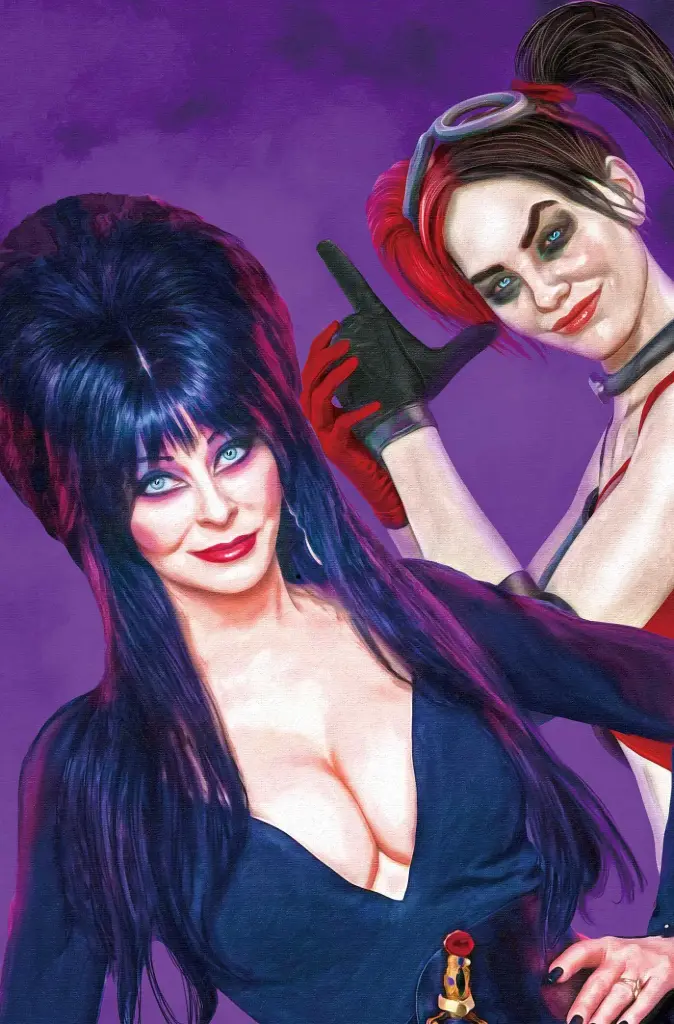 Harley Quinn X Elvira #1 (Cover I Mark Spears Foil Virgin Variant)