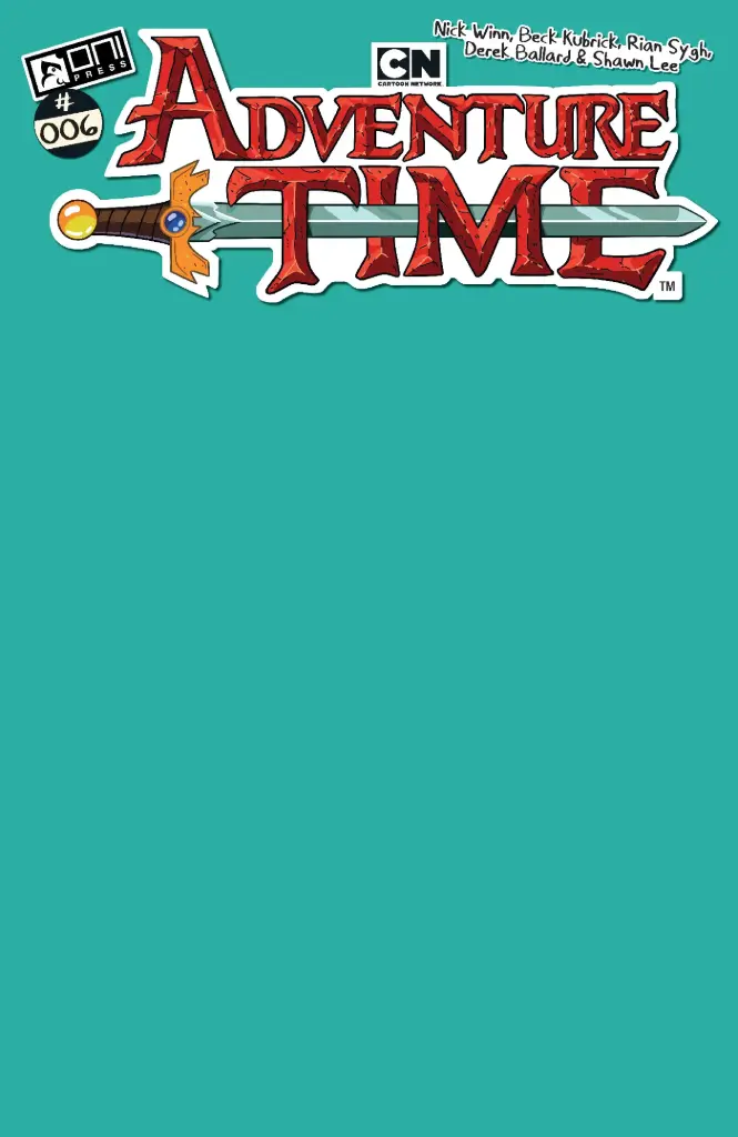 Adventure Time #6 (Cover C BMO Teal Blank Sketch Variant)