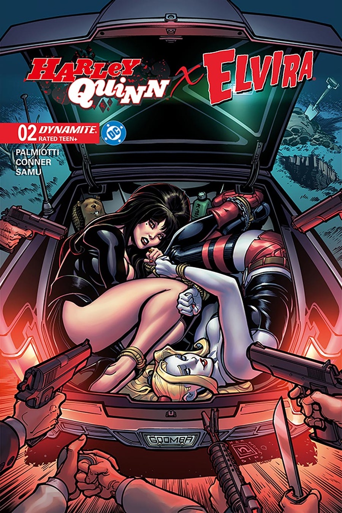 Harley Quinn X Elvira #2 (Cover G Chad Hardin Foil Variant)