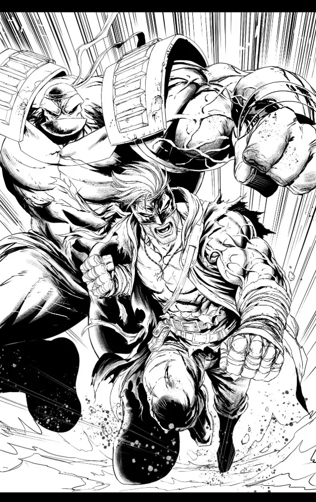 Final Boss #1 (Cover J Tyler Kirkham Youngblood Team Up B&W Virgin Variant)