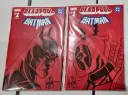Marvel/DC: Deadpool/Batman #1 (Red Blank 2-Cover Set Signed & Remarked by Ken Haeser #2)
