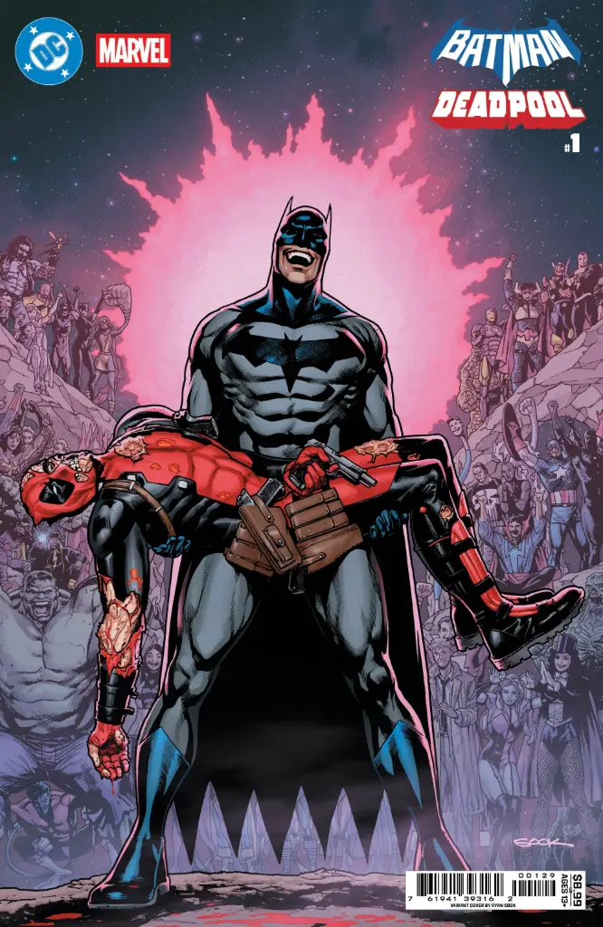 DC/Marvel: Batman/Deadpool #1 (Cover R Ryan Sook Crisis On Infinite Earths 7 Homage Card Stock Variant)