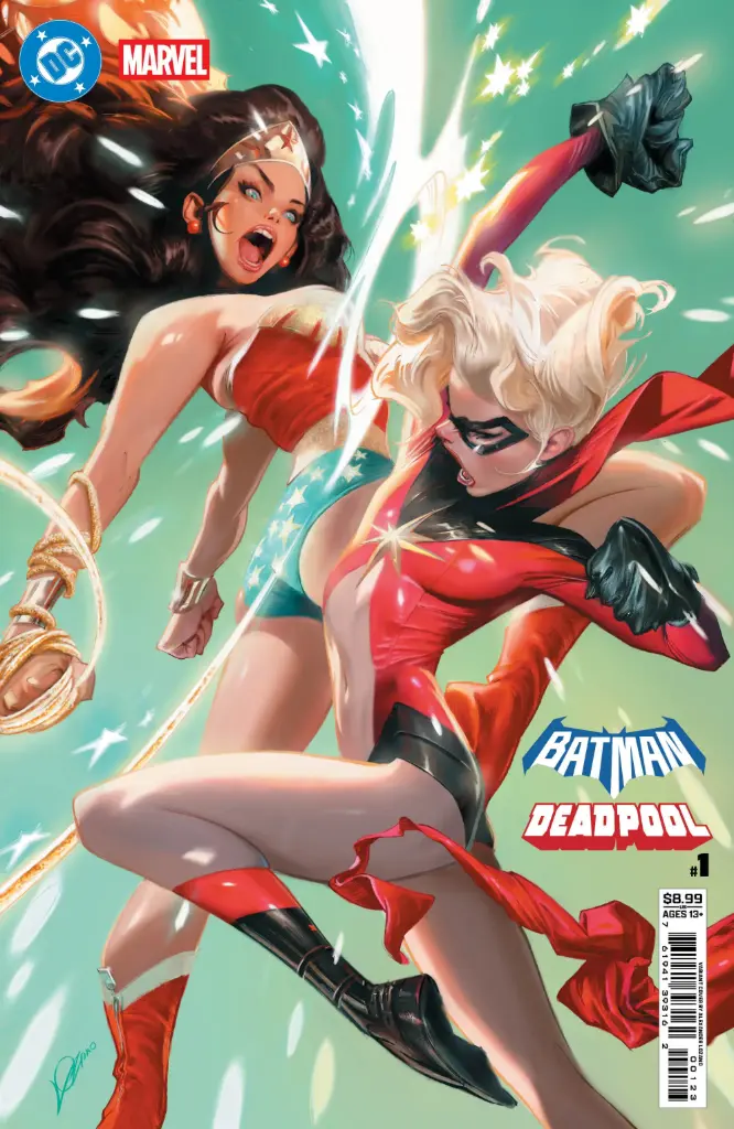 DC/Marvel: Batman/Deadpool #1 (Cover L Alexander Lozano Wonder Woman Ms Marvel Card Stock Variant)