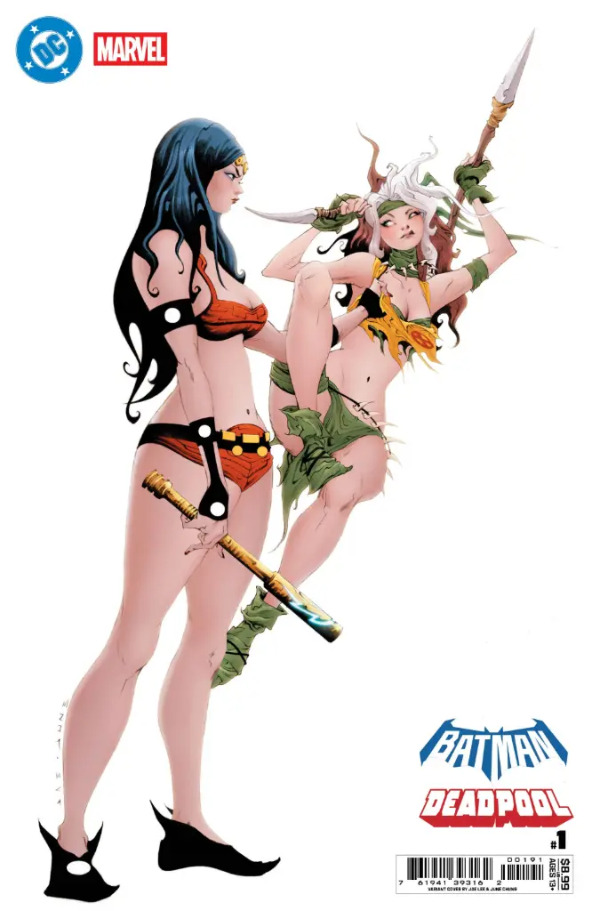 DC/Marvel: Batman/Deadpool #1 (Cover J Jae Lee Big Barda Savage Land Rogue Card Stock Variant)