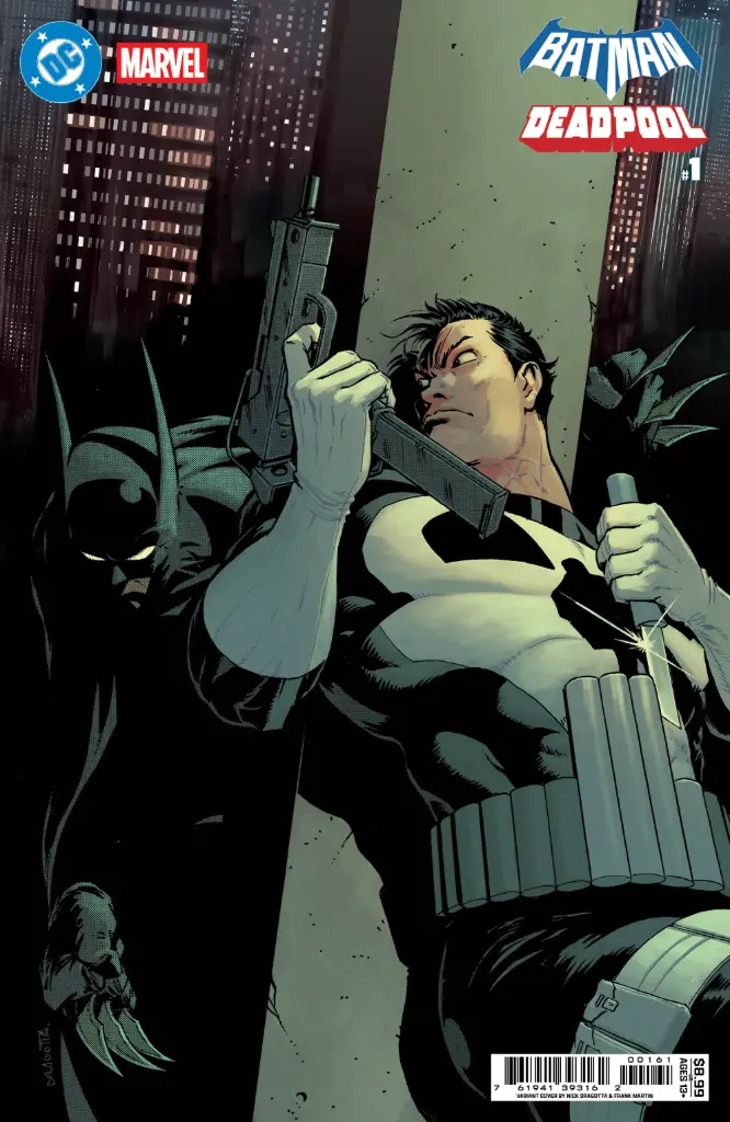 DC/Marvel: Batman/Deadpool #1 (Cover G Nick Dragotta Batman Punisher Card Stock Variant)