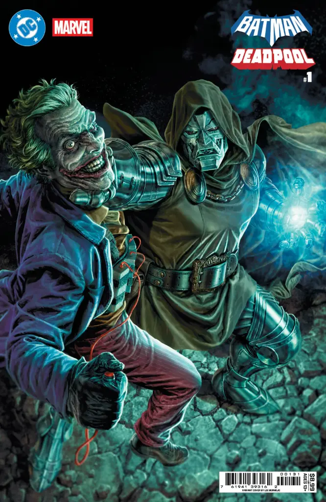 DC/Marvel: Batman/Deadpool #1 (Cover C Lee Bermejo Joker Dr Doom Card Stock Variant)