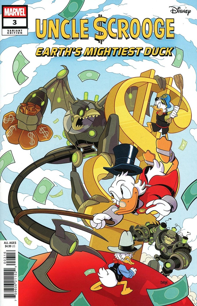 Uncle Scrooge: Earth's Mightiest Duck #3 (1:25 Dave Bardin Variant)