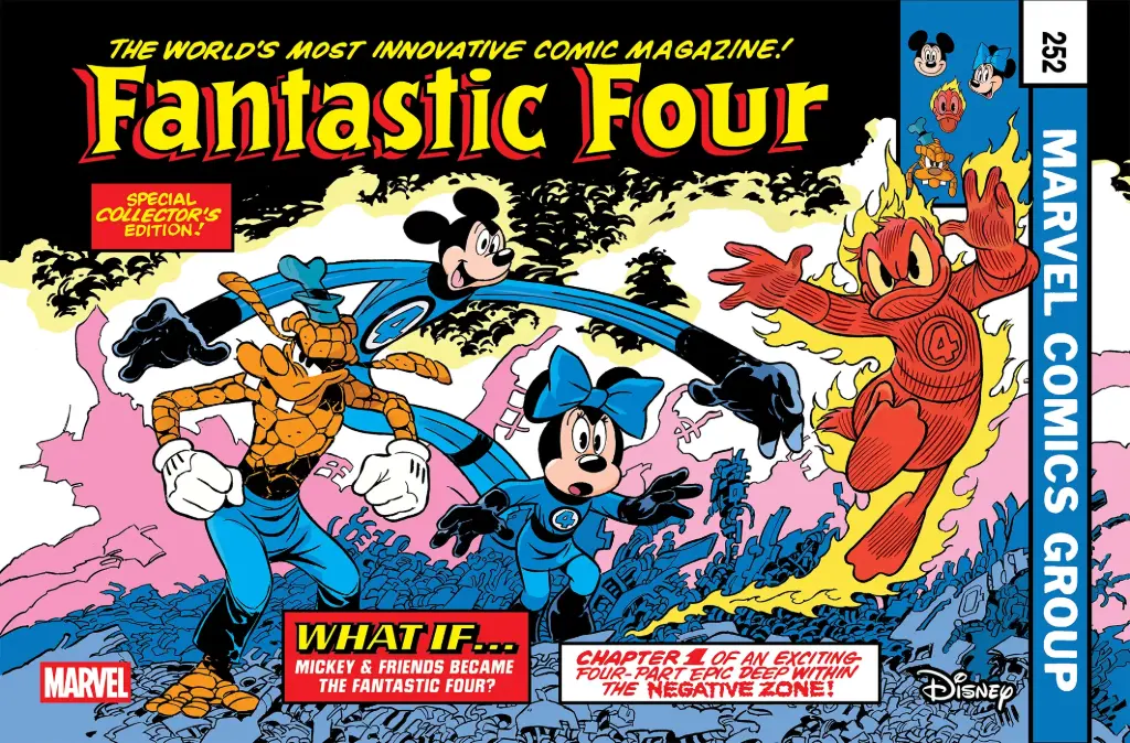 Fantastic Four #4 (Andrea Freccero Disney What If Fantastic Four Homage Variant)