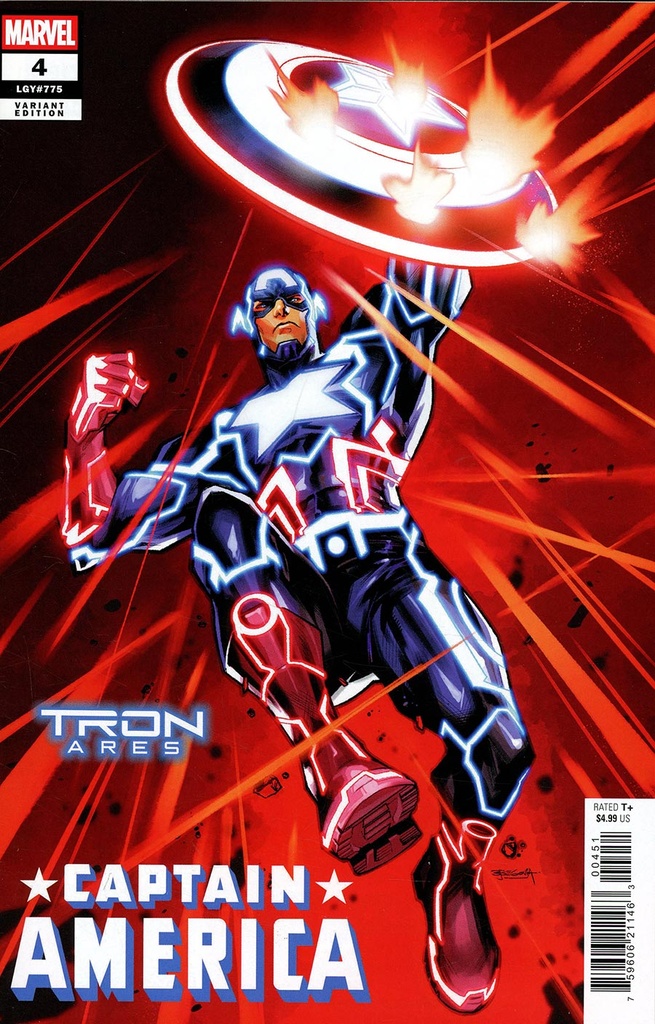 Captain America #4 (Stephen Segovia Tron Ares Variant)