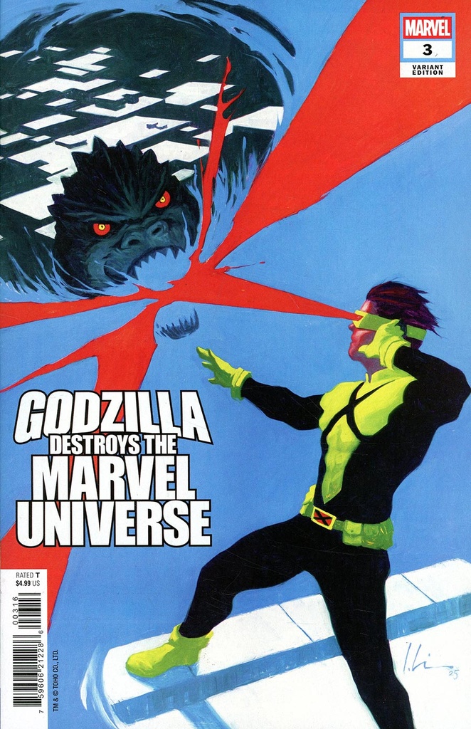 Godzilla Destroys the Marvel Universe #3 (1:25 Jeremy Wilson Variant)