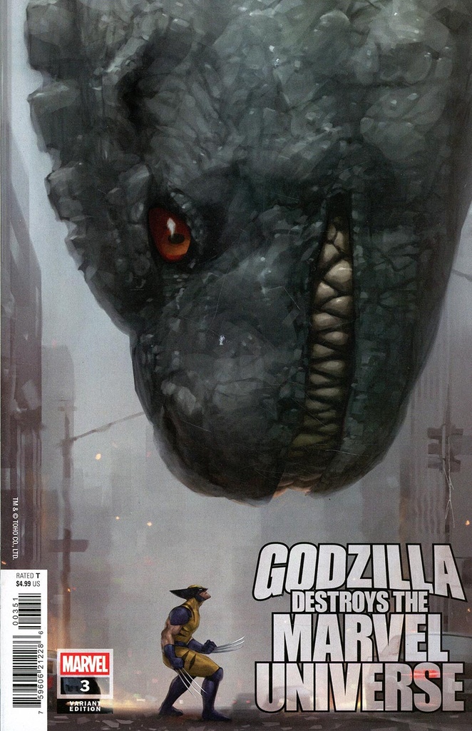 Godzilla Destroys the Marvel Universe #3 (Jeehyung Lee Variant)