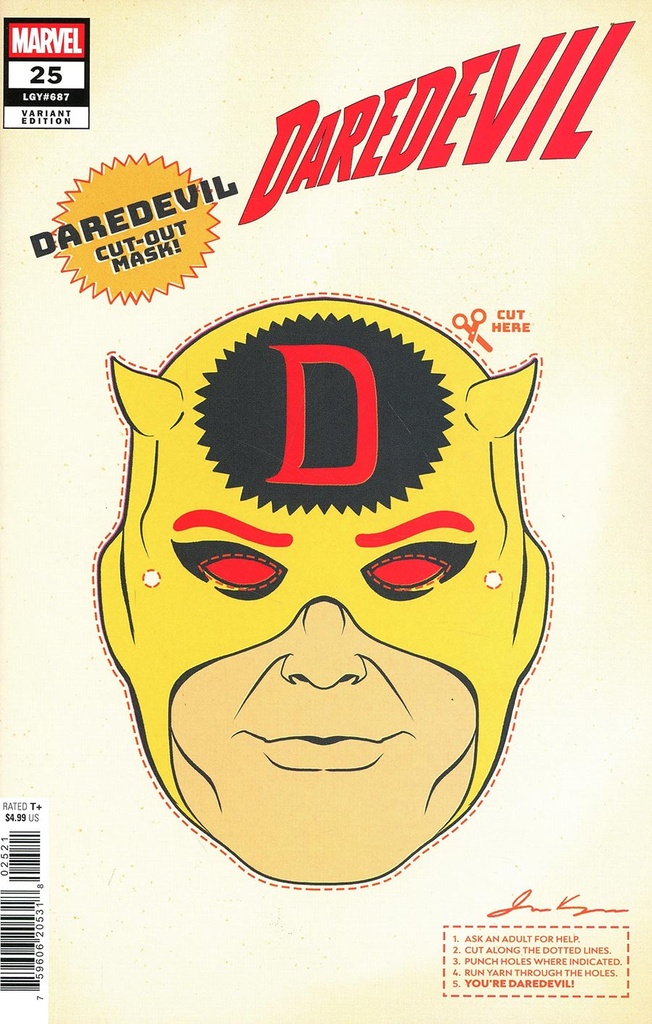 Daredevil #25 (Retro Halloween Mask Variant)