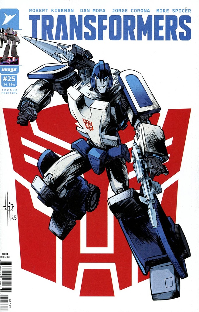 Transformers #25 (2nd Printing Cover A Jason Howard Autobot Mirage Cover)