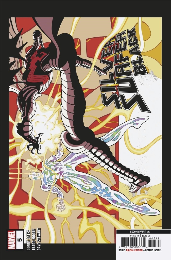 Silver Surfer: Black #5 of 5 (2nd Printing Moore Variant)