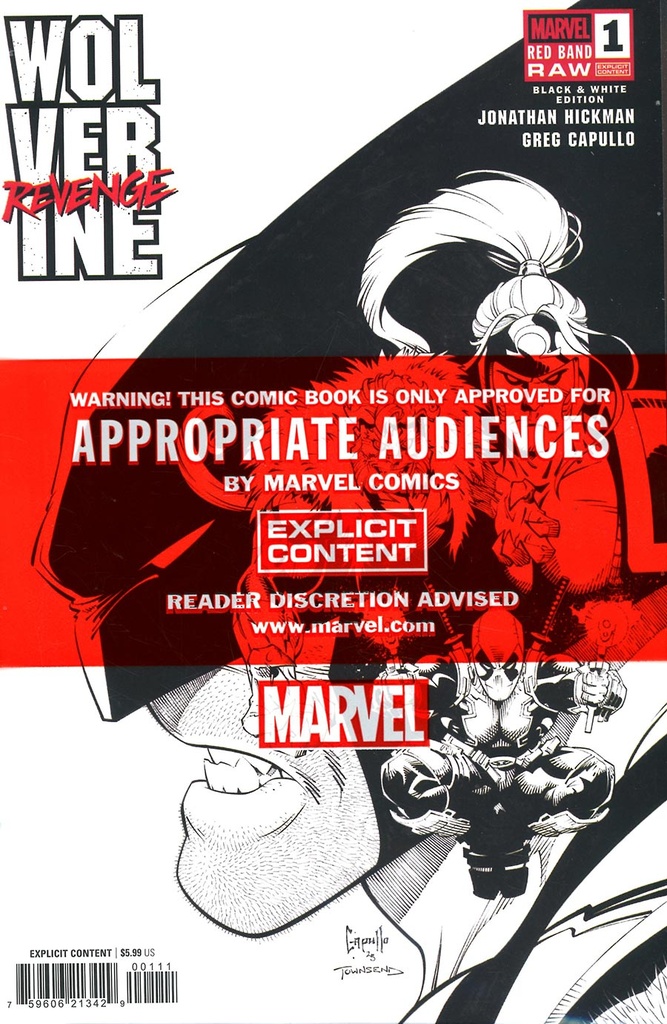 Wolverine: Revenge - Red Band Raw: Black & White Edition #1