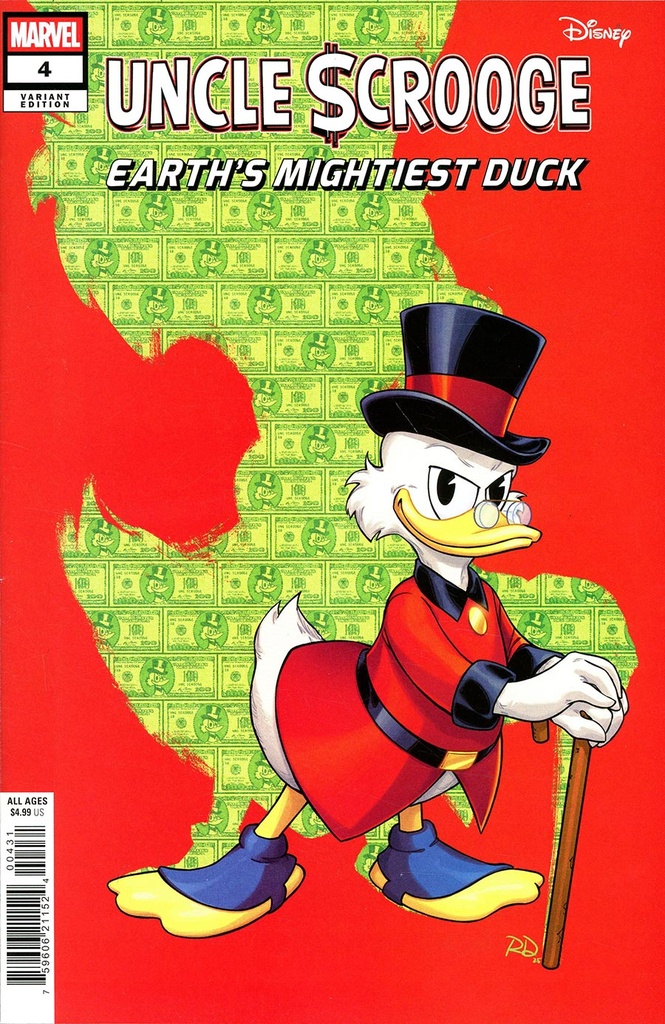 Uncle Scrooge: Earth's Mightiest Duck #4 (Russell Dauterman Variant)