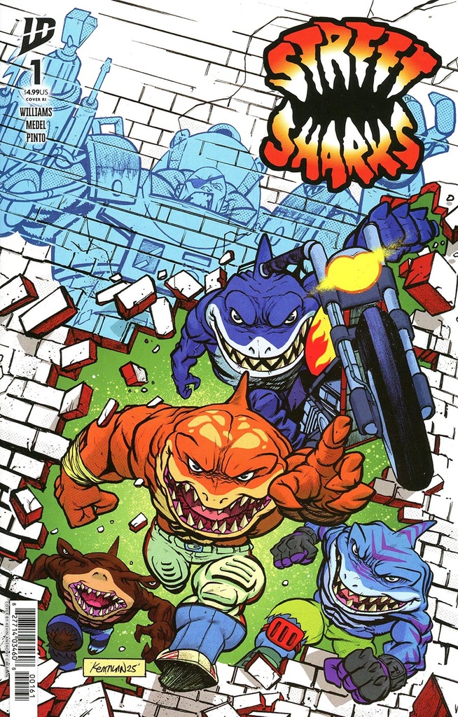 Street Sharks #1 (1:25 Kevin Anthony Catalan Variant)