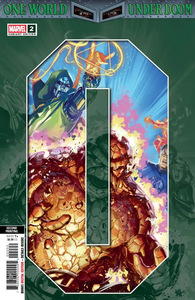 One World Under Doom #2 of 9 (2nd Printing Ben Harvey Variant)