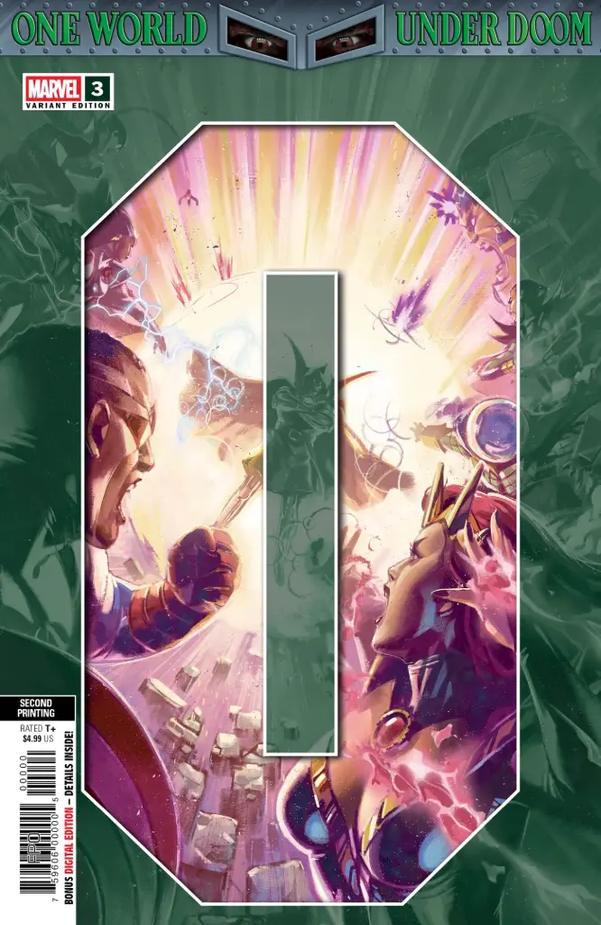 One World Under Doom #3 of 9 (2nd Printing Ben Harvey Variant)