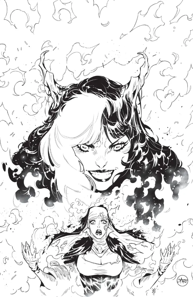 Marian Heretic #2 (1:15 Joe Jaro B&W Virgin Variant)