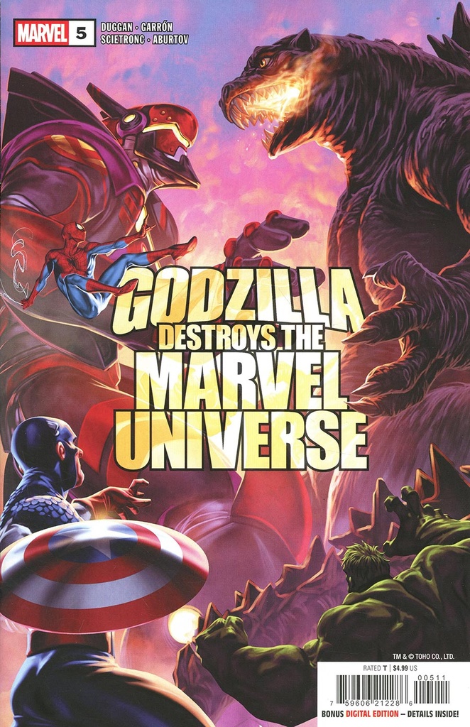 Godzilla Destroys the Marvel Universe #5