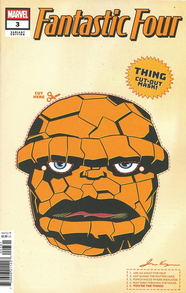 Fantastic Four #3 (Retro Halloween Mask Variant)