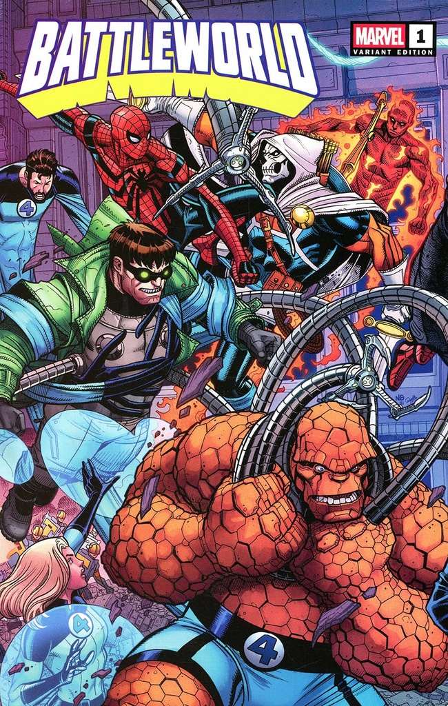 Battleworld #1 (Nick Bradshaw 5-Part Wraparound Connecting Variant)