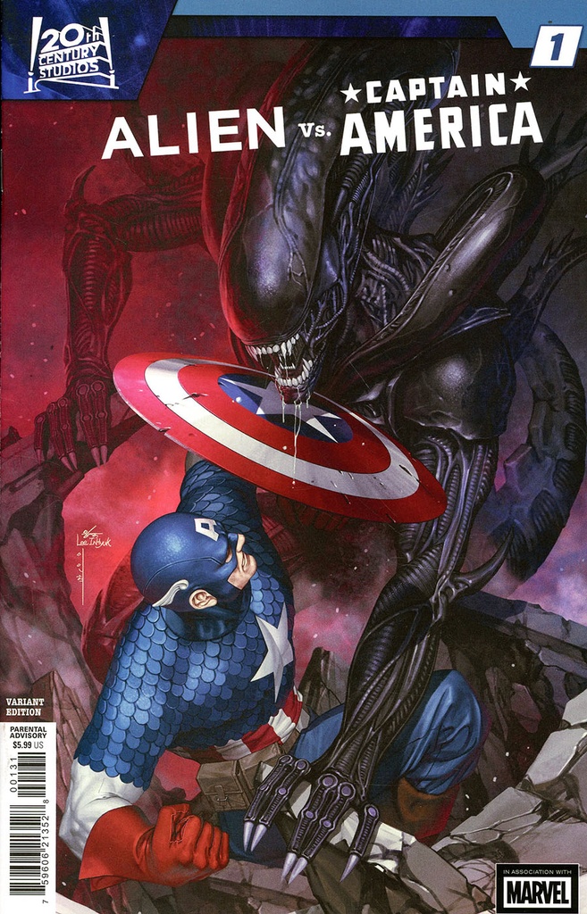 Alien vs. Captain America #1 (Inhyuk Lee Variant)