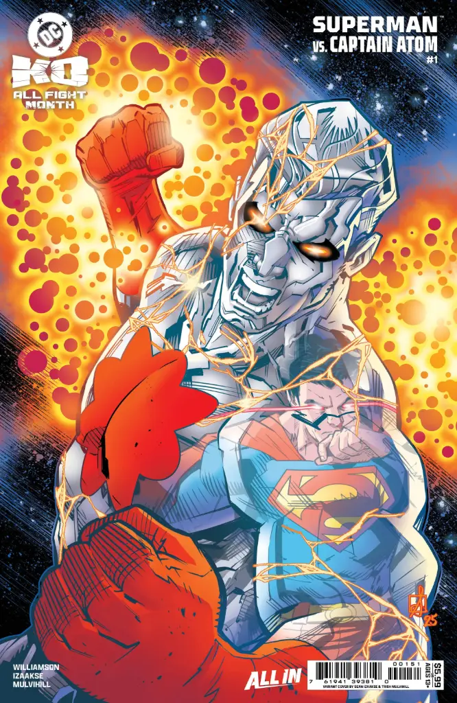 DC K.O: Superman vs. Captain Atom #1 (Cover E Sean Izaakse Card Stock Variant)