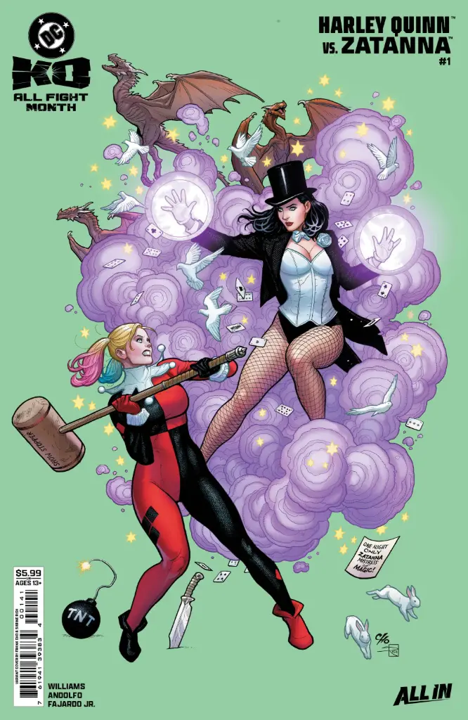 DC K.O: Harley Quinn vs. Zatanna #1 (Cover B Frank Cho Card Stock Variant)
