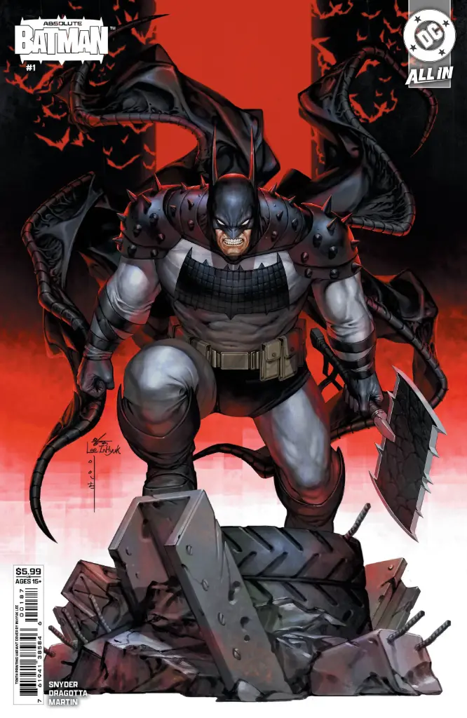 Absolute Batman #1 (10th Printing Cover B Inhyuk Lee Card Stock Variant)