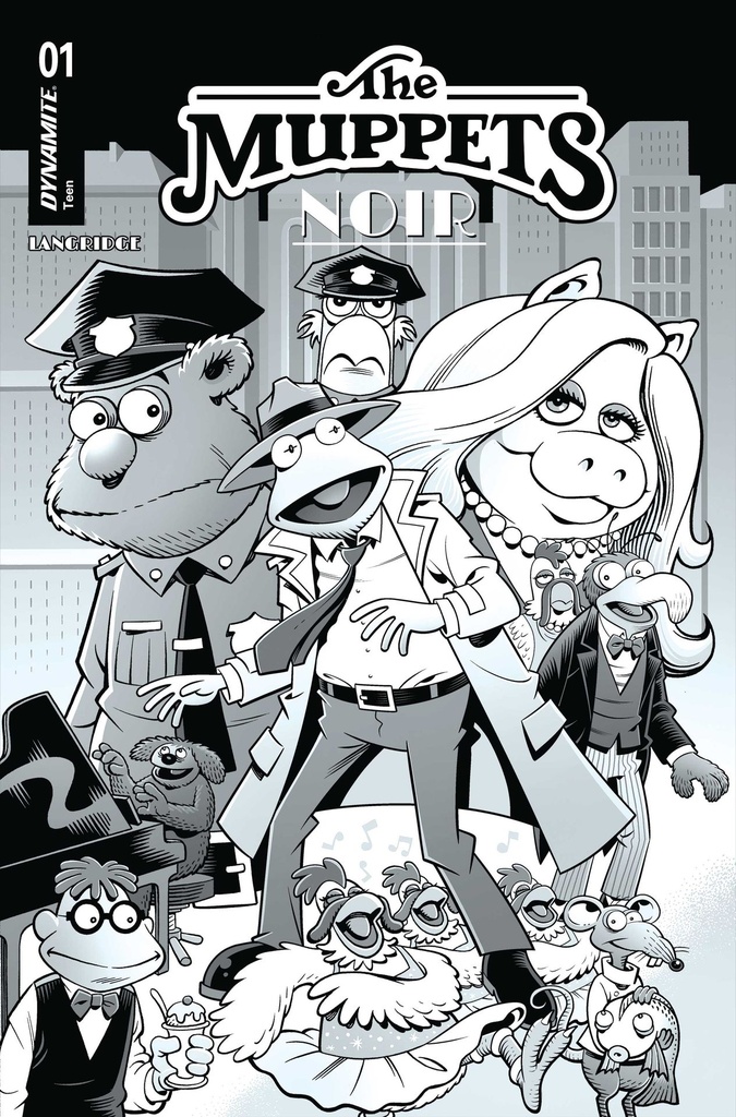 The Muppets Noir #1 (1:15 Roger Langridge Line Art Variant)