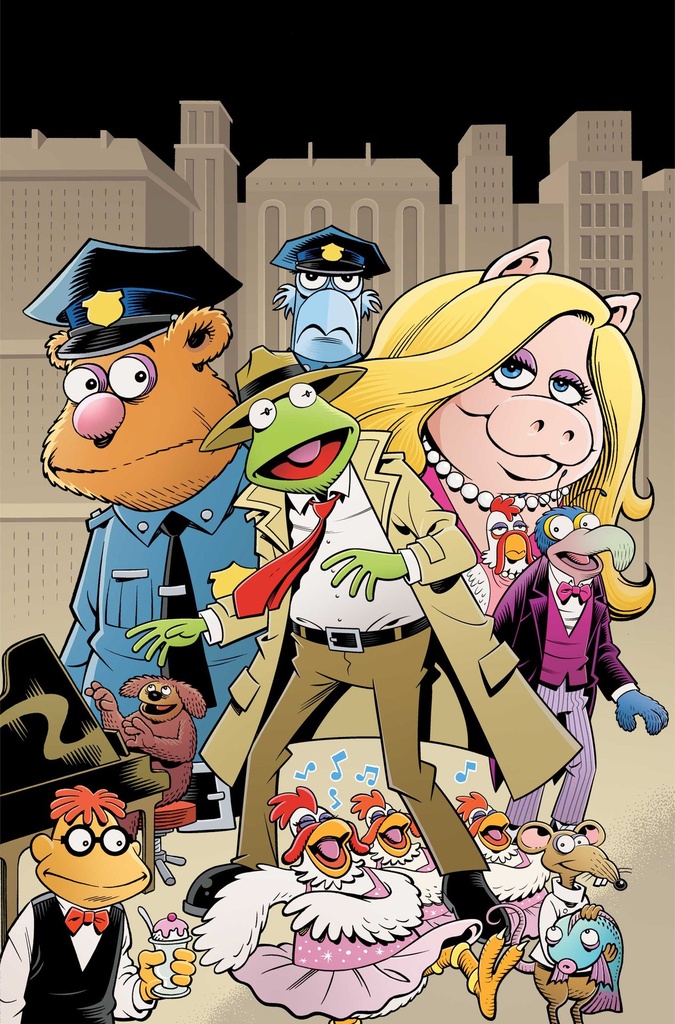 The Muppets Noir #1 (Cover E Roger Langridge Virgin Metal Premium Variant)